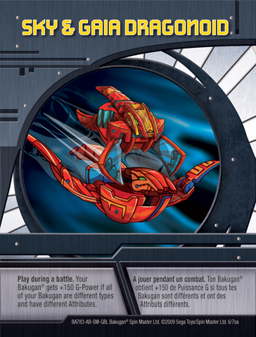 Карта способностей Sky and Gaia dragonoid Карта способностей Sky and Gaia dragonoid