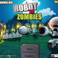 Игра Роботы против зомби Игра Роботы против зомби