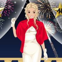 Игра Модная новогодняя одевалка Игра Модная новогодняя одевалка