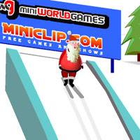 Игра Новый Год: Прыжки на лыжах Игра Новый Год: Прыжки на лыжах