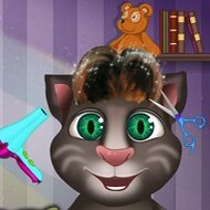 Игра Говорящий кот Том: прически