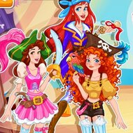 Игра Хэллоуин: принцессы-пиратки