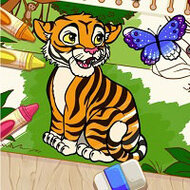 Игра Животные джунглей: раскраски