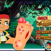 Игра Джейк и пираты Нетландии: Джейк лечит ногу Игра Джейк и пираты Нетландии: Джейк лечит ногу