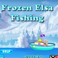 Игра Эльза на рыбалке Игра Эльза на рыбалке