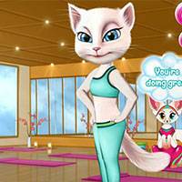 Игра Йога с говорящей Анжелой Игра Йога с говорящей Анжелой онлайн