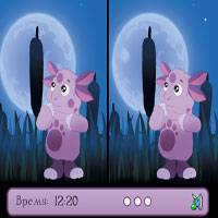 Игра Лунтик ищет отличия ночью Игра Лунтик ищет отличия ночью