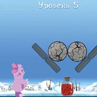 Игра Лунтик собирает банки с вареньем Игра Лунтик собирает банки с вареньем