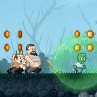 Игра Маленький зомби убегает от толпы Игра Маленький зомби убегает от толпы