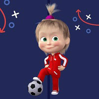 Игра Маша и Медведь футбол Игра Маша и Медведь футбол