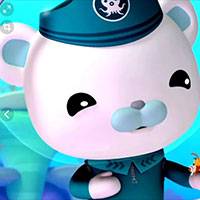 Игра Октонавты: раскраска медведь Барнаклс Игра Октонавты: раскраска медведь Барнаклс