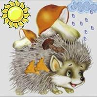 Игра Пазл для детей 1-2 года с ежиком Игра Пазл для детей 1-2 года с ежиком онлайн