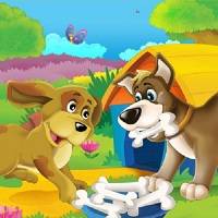 Игра Пазл для малышей 1-2 года: собачки Игра Пазл для малышей 1-2 года: собачки онлайн