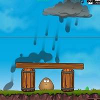 Игра Поу защищать от дождя Игра Поу защищать от дождя