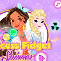 Игра Принцессы играют со спинером Игра Принцессы играют со спинером