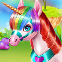 Игра Салон красоты для единорога Игра Салон красоты для единорога онлайн