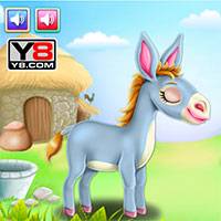 Игра Уход за осликом Игра Уход за осликом онлайн