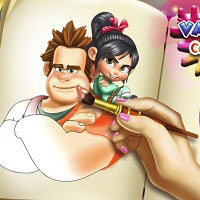 Игра Венилопа и Ральф: раскраски Игра Венилопа и Ральф: раскраски