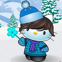 Игра Зимний котенок Игра Зимний котенок онлайн