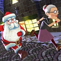 Игра Злая бабушка бежит: Рождество Игра Злая бабушка бежит: Рождество