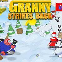 Игра Злая бабушка: снежная битва Игра Злая бабушка: снежная битва