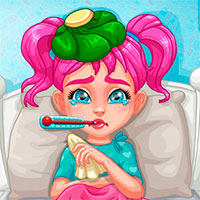 Игра Лечим Муди Элли от гриппа Игра Лечим Муди Элли от гриппа
