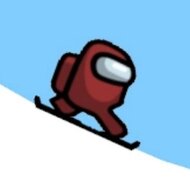 Игра Амонг Ас: гонки на лыжах