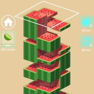 Игра Башня из арбузных блоков