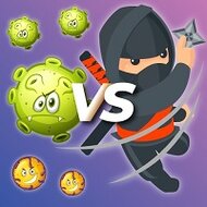 Игра Борьба ниндзя с коронавирусом 2