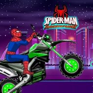 Игра Человек-паук на мотоцикле