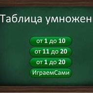 Игра Чтобы быстро выучить таблицу умножения Игра Чтобы быстро выучить таблицу умножения