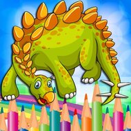 Игра Динозавры раскраски для детей