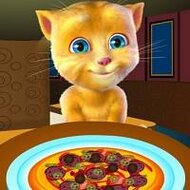 Игра Готовим пиццу с малышом Рыжиком Игра Готовим пиццу с малышом Рыжиком