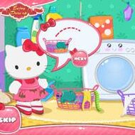Игра Хелло Китти стирка Игра Хелло Китти стирка