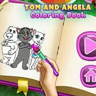 Игра Кошка Анжела: раскраска Игра Кошка Анжела: раскраска