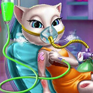 Игра Кошка Анжела в больнице