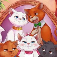 Игра Коты-аристократы: пазлы