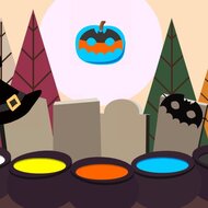 Игра Красить тыквы на Хэллоуин