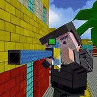 Игра Майнкрафт: перестрелки полиции с бандитами