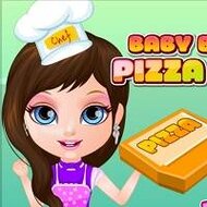 Игра Малышка Барби готовит пиццу Игра Малышка Барби готовит пиццу
