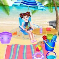 Игра Малышка Тейлор отдыхает на пляже