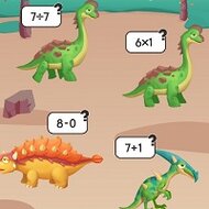 Игра Математика с динозаврами