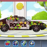Игра Мойка детской полицейской машины
