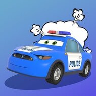 Игра Мультяшные полицейские машинки: пазлы Игра Мультяшные полицейские машинки: пазлы
