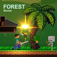 Игра Нуб против зомби: лесные биомы