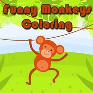 Игра Обезьянки: раскраски Игра Обезьянки: раскраски