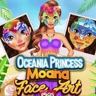 Игра Океанический фейс-арт для Моаны