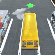 Игра Парковка Желтого Автобуса