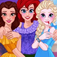 Игра Подружки-принцессы в салоне красоты