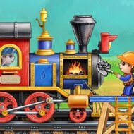Игра Поезда для детей